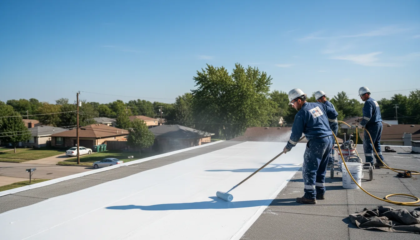 Commercial roof coating in Jamestown, NC near me